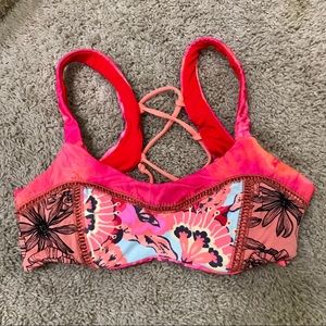 Maaji lace up bralette bikini top